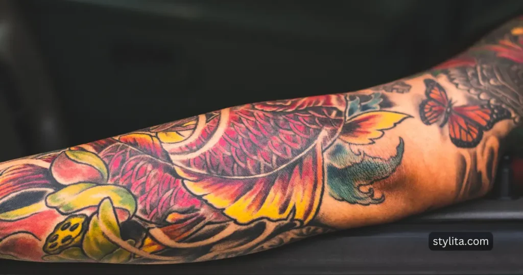 bohemian tattoo on an arm