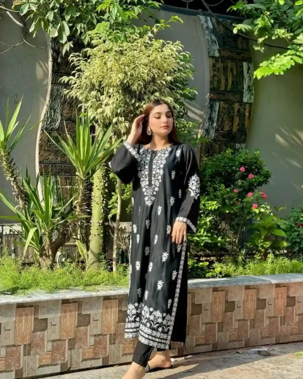 Indian Chikan Kari Kurti - 3